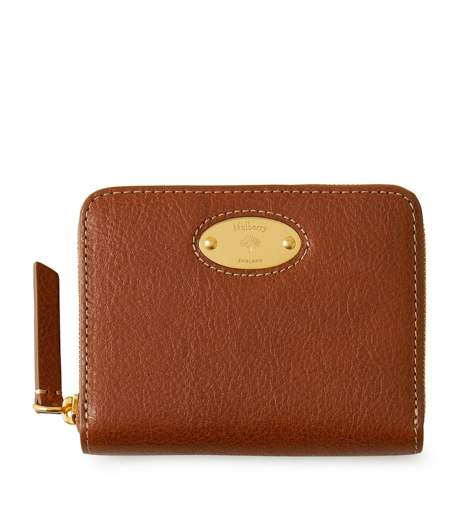 Mulberry Brown Logo Plaque Purse