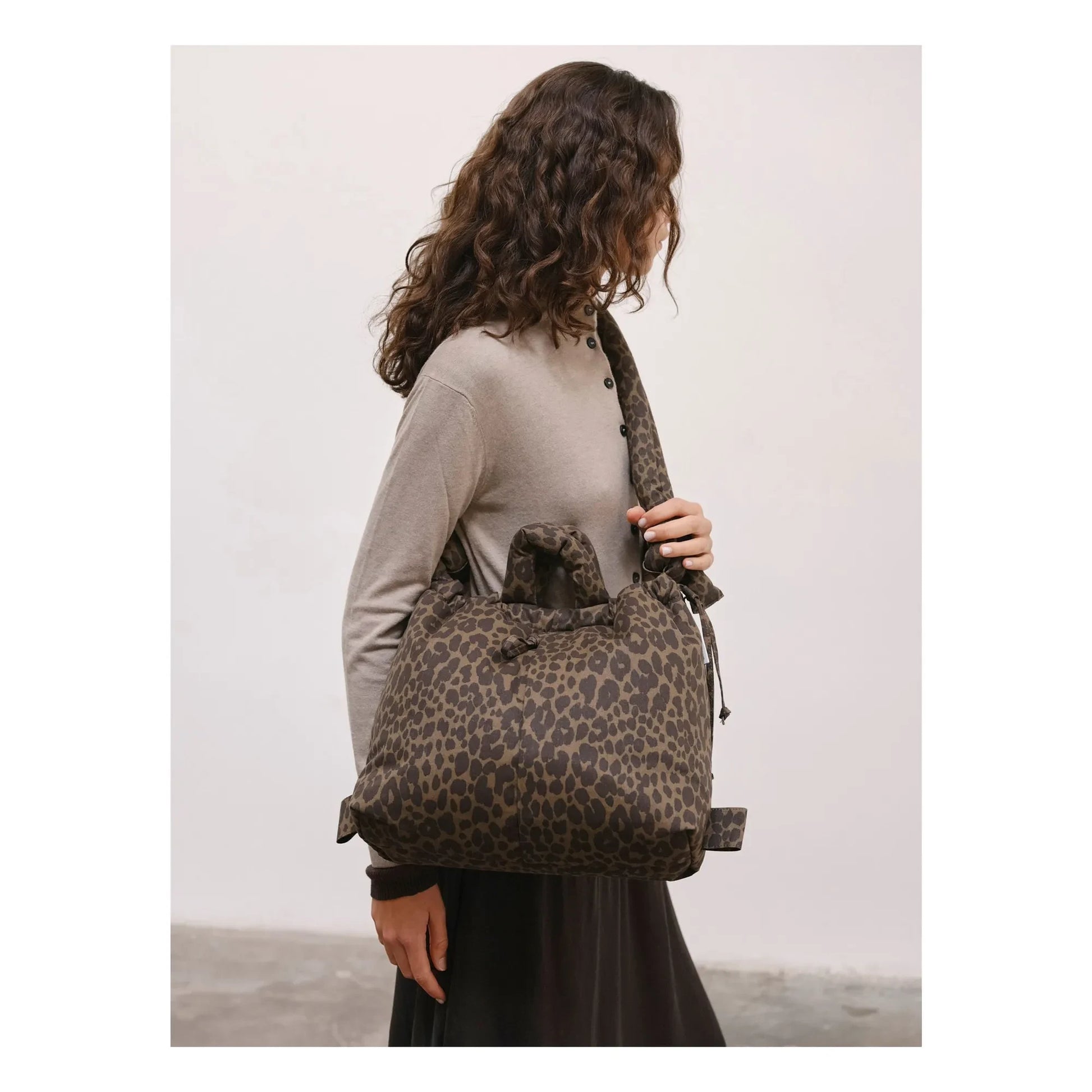 Olend - Ona Soft Leopard bag | Brown