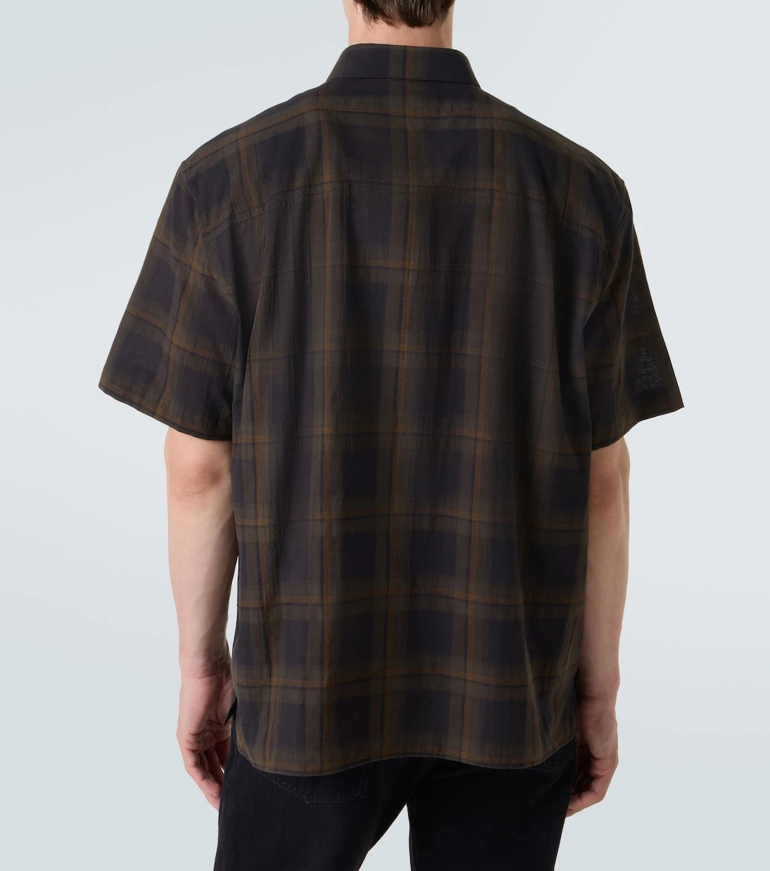 Saint Laurent - Tartan checked cotton voile shirt