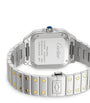 Stainless Steel and Diamond Santos de Cartier Watch 41.9mm