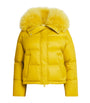 Yves Salomon Yellow Down-Fur Technical Puffer Jacket (60cm)