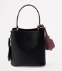 Prada Black Mini Saffiano Leather Panier Top-Handle Bag