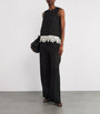 Black Crochet La Scala Trousers