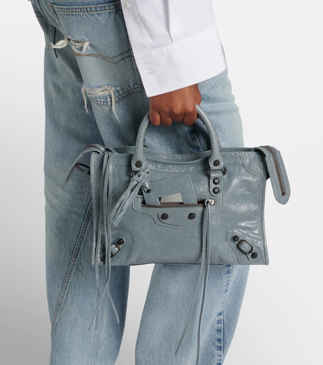Balenciaga - Le City Small leather top-handle bag