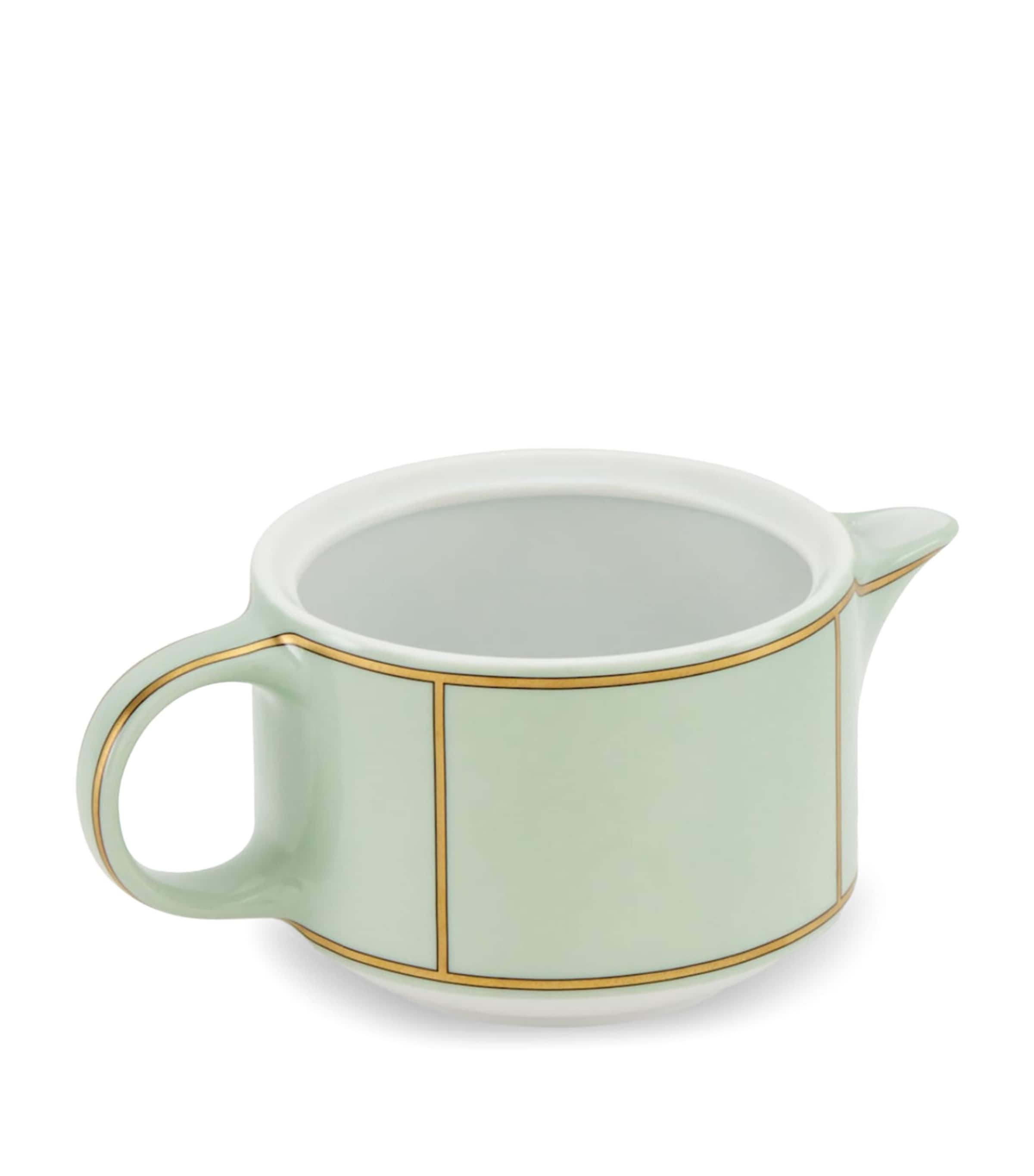GINORI 1735 Porcelain Colonna Diva Verde Milk Jug