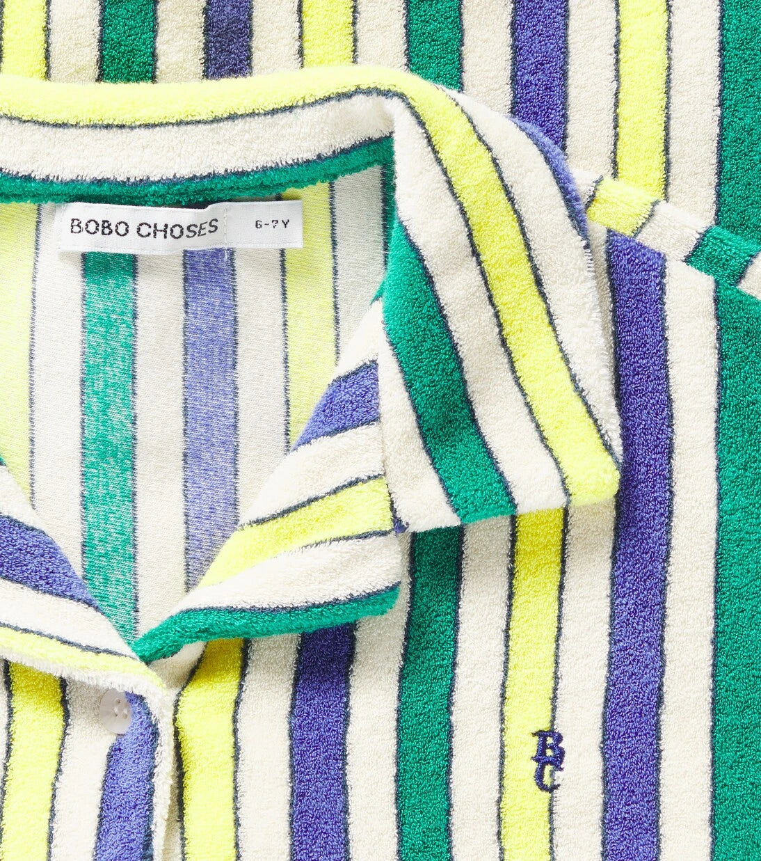 Bobo Choses - Striped cotton terry shirt