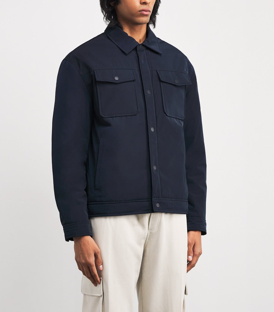 Navy Logo Bunny Shacket