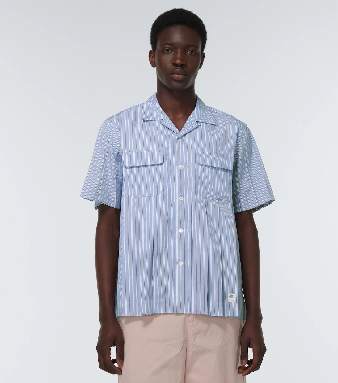 Sacai - Striped cotton shirt