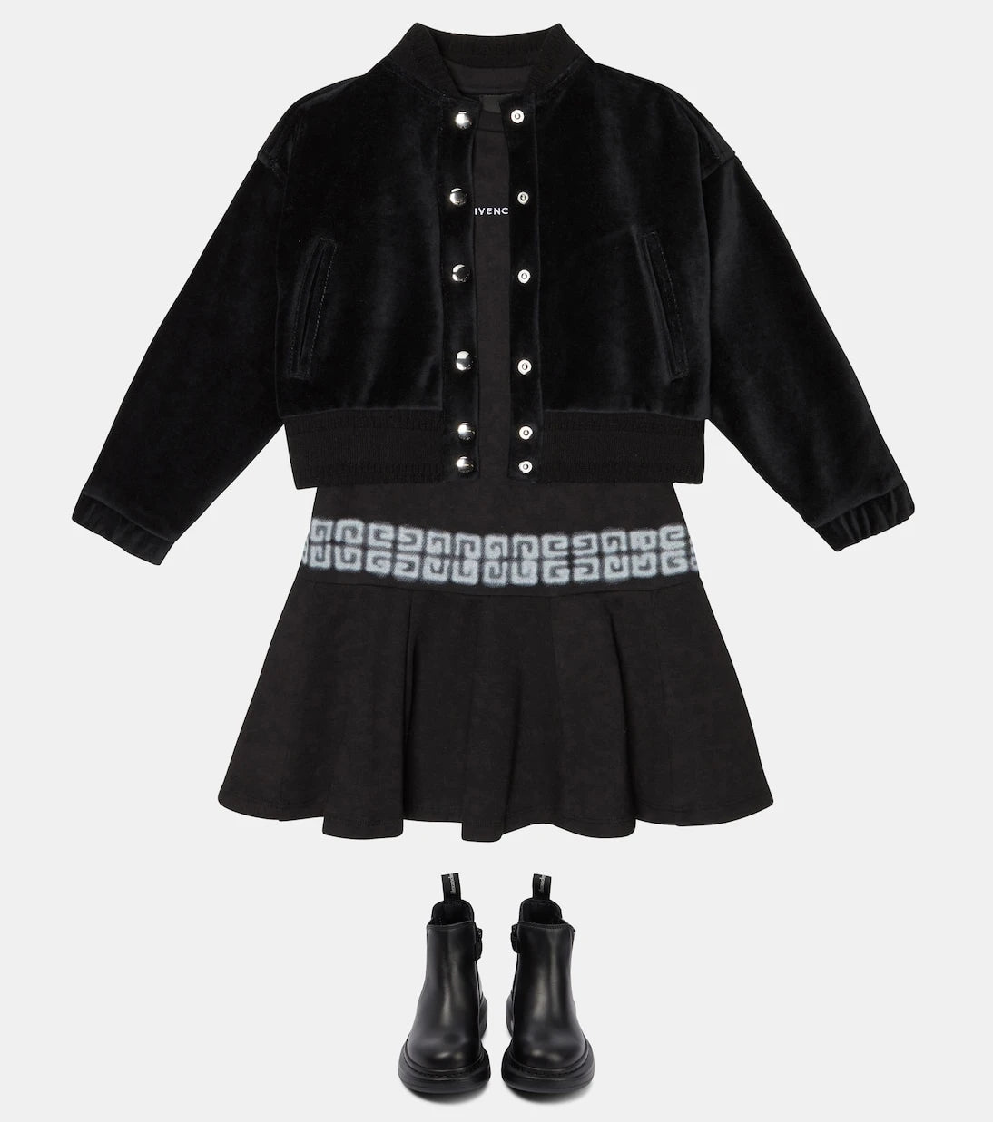 Givenchy Kids - Velvet cardigan