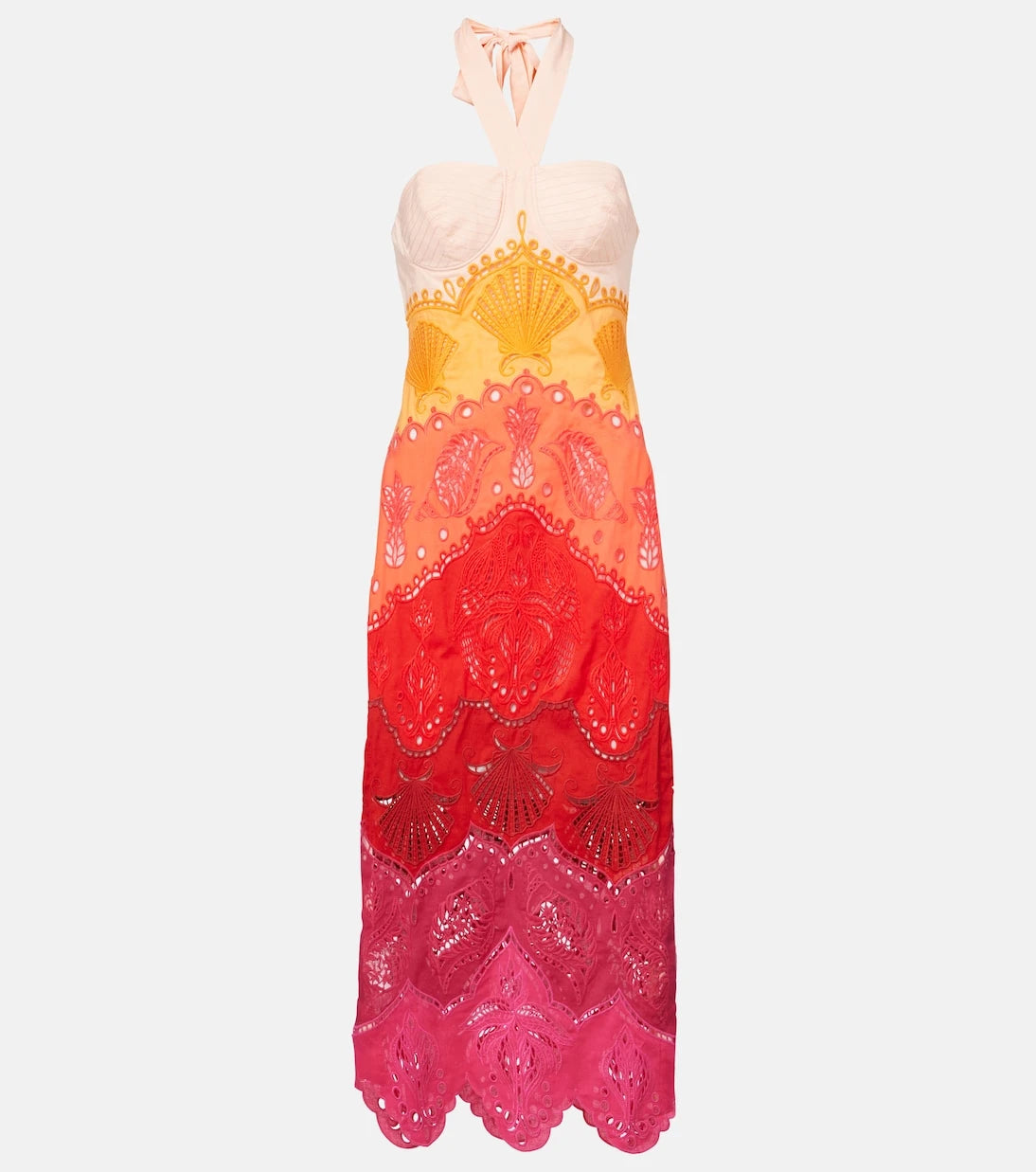 Farm Rio - Printed cotton and linen midi dress