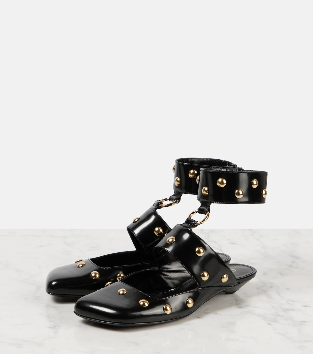 Chloé - Jade studded leather flats