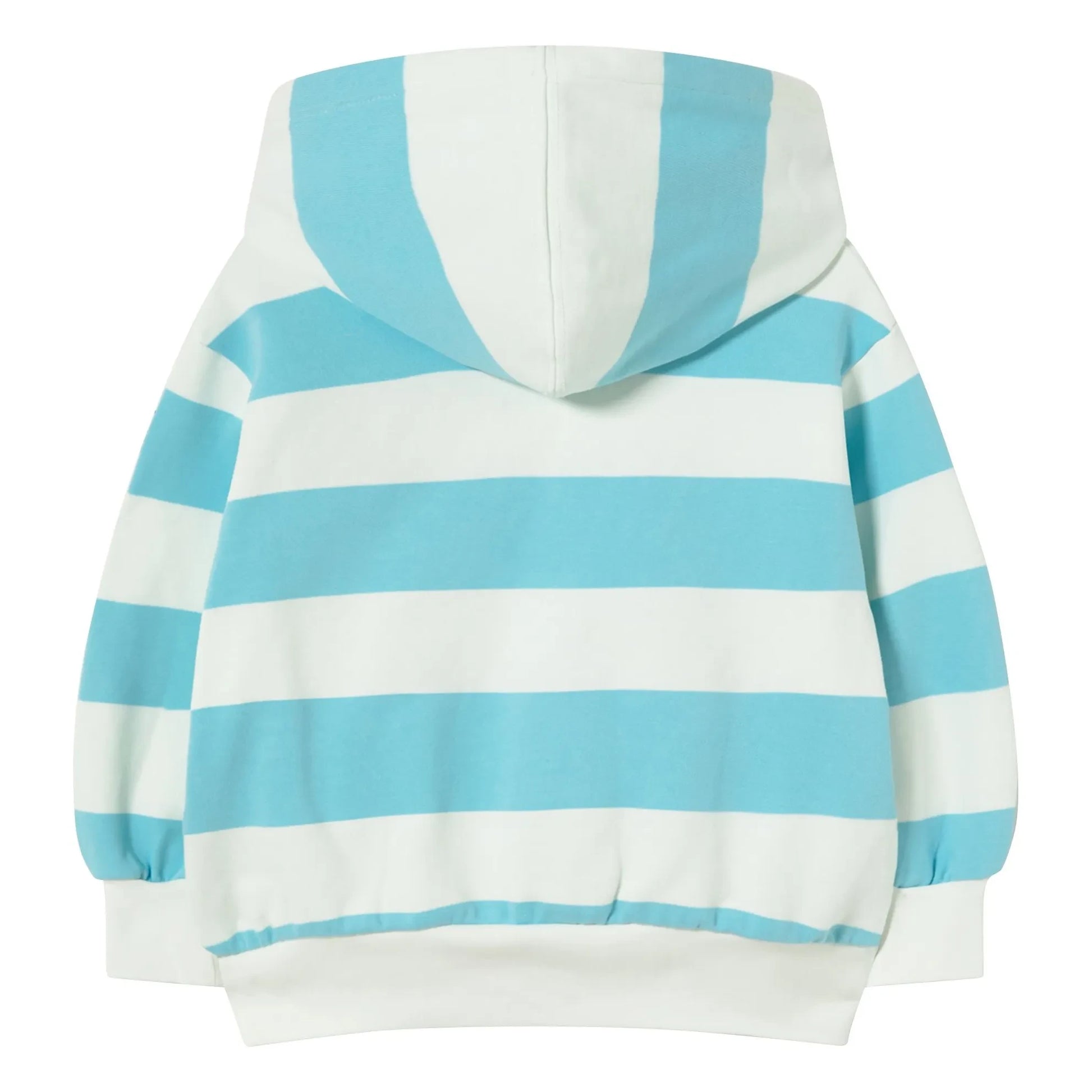 Tinycottons - Striped Organic Cotton Hoodie | Light blue