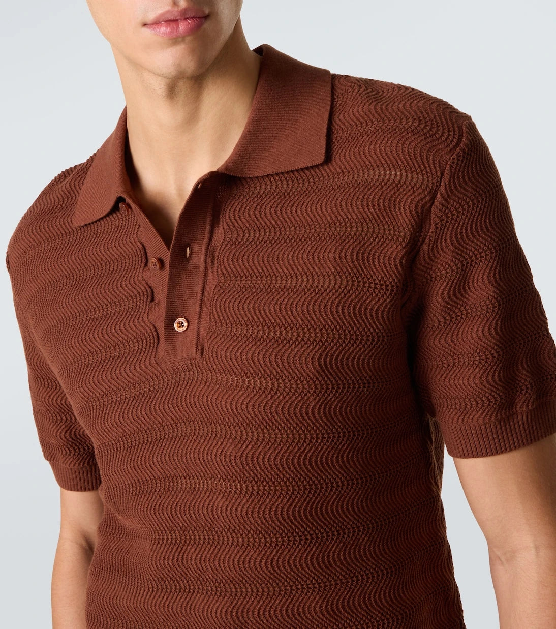 Frescobol Carioca - Vidal knit cotton polo shirt
