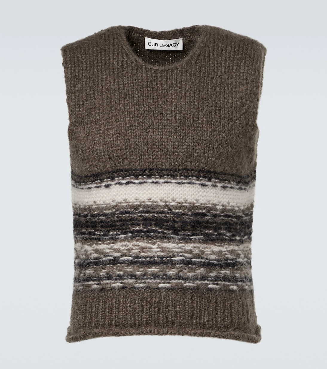 Our Legacy - Pleaser striped wool and mohair sweater vest