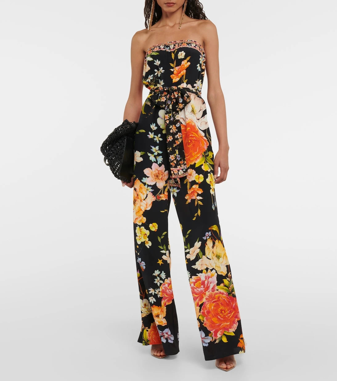 Camilla - Secret History floral silk jumpsuit