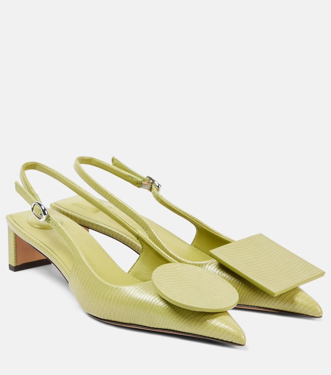 Jacquemus - Duelo 40 leather slingback pumps