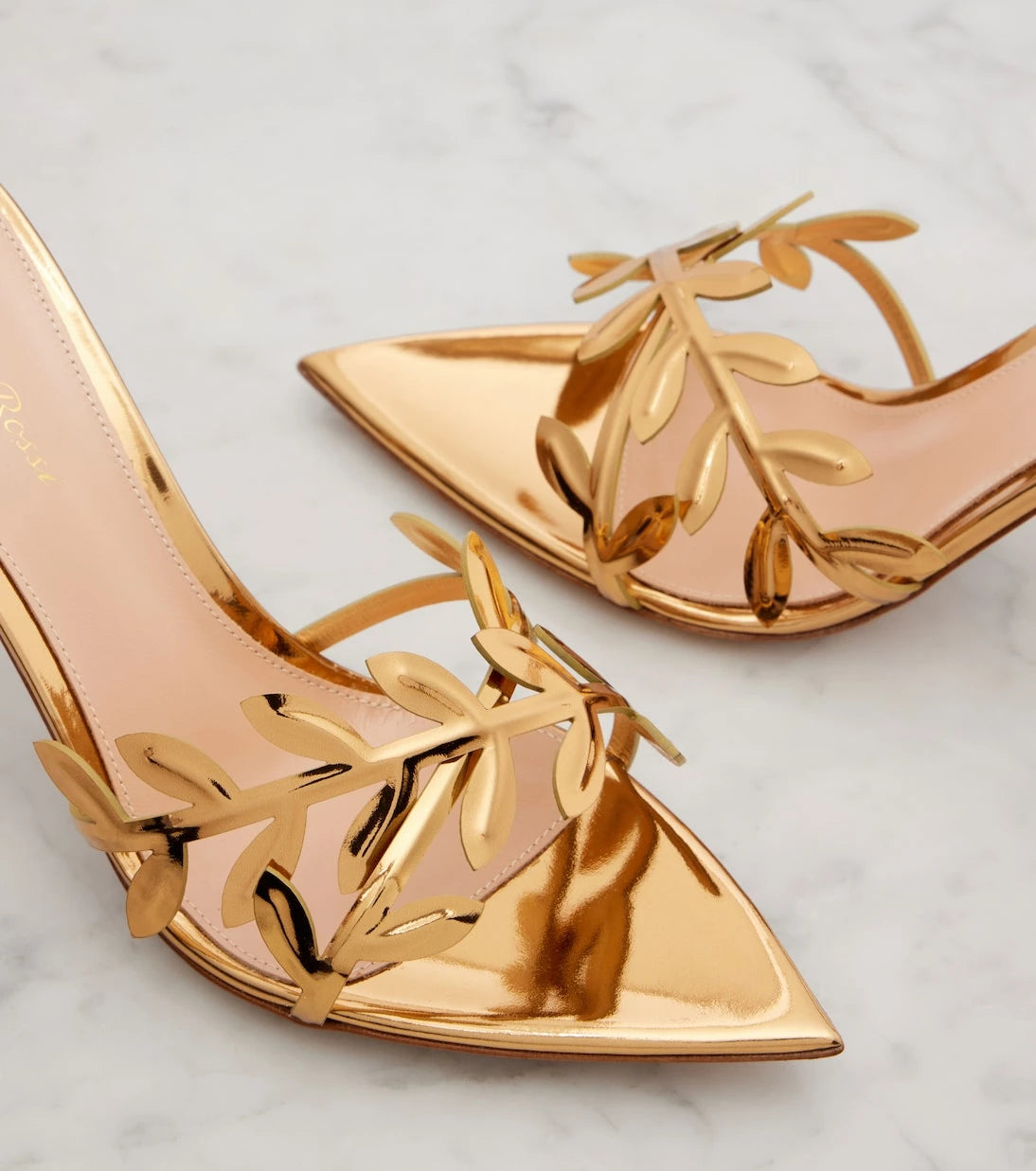 Gianvito Rossi - Flavia mirrored leather mules