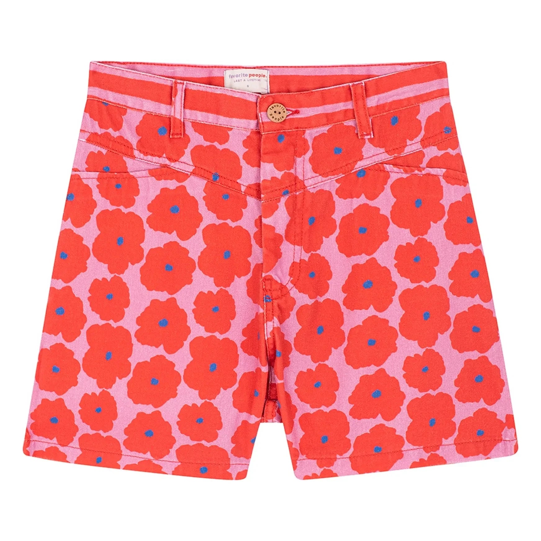 Favorite People - Short Napoli Fleuri - Women's collection | Red