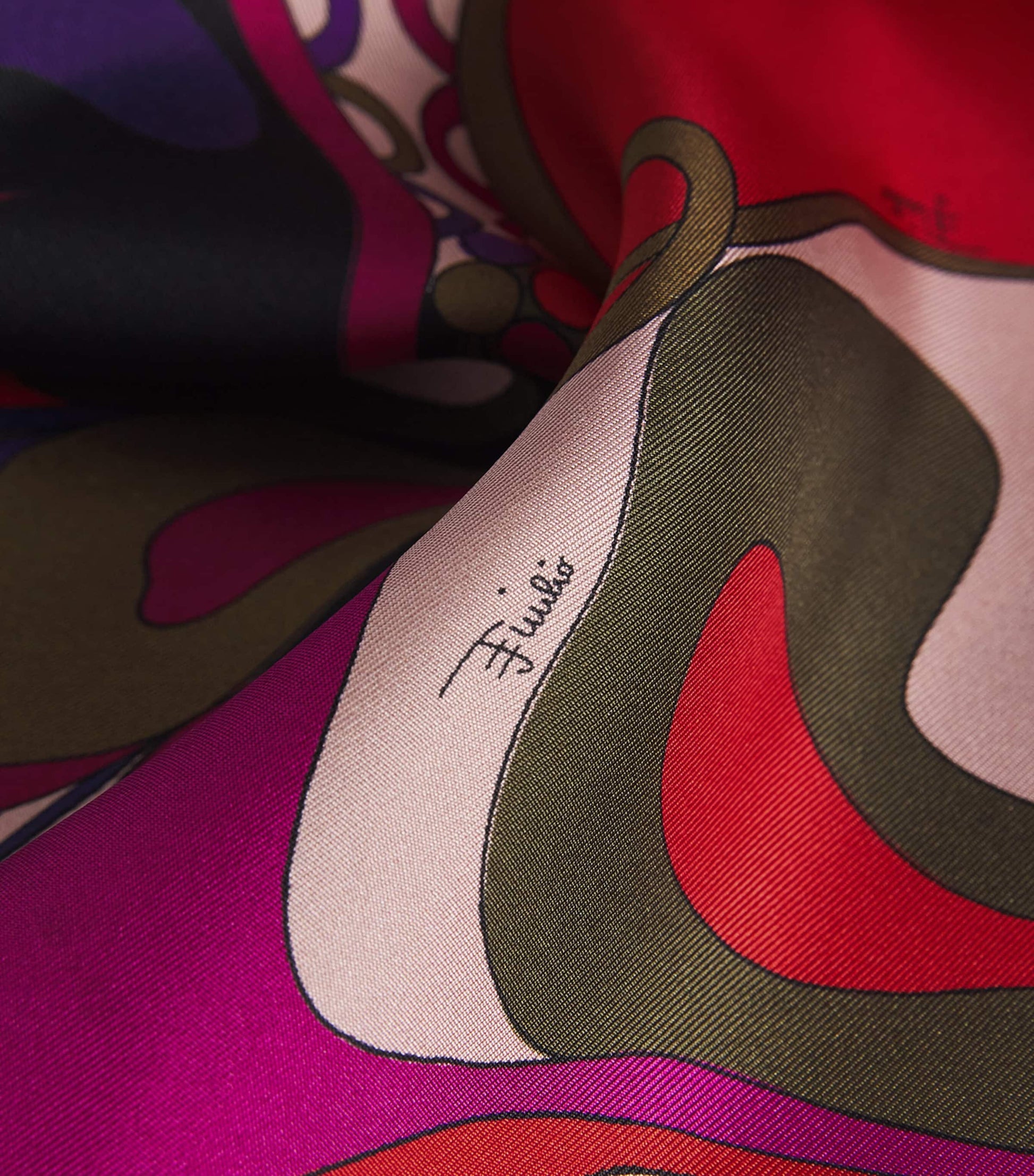 Pucci Silk Cape-Detail Maxi Dress