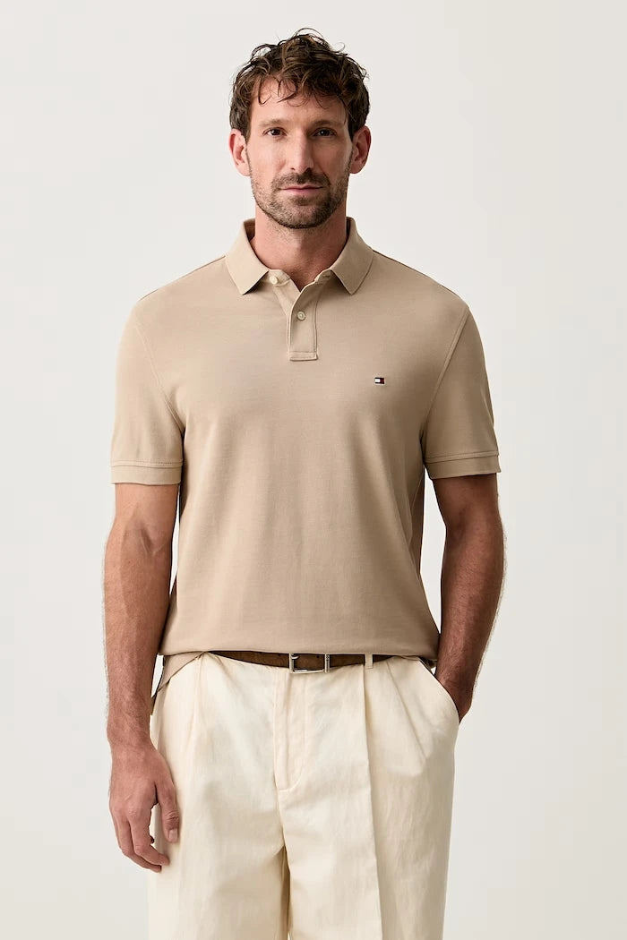 Tommy Hilfiger erkek pamuk elastan polo yaka tişört