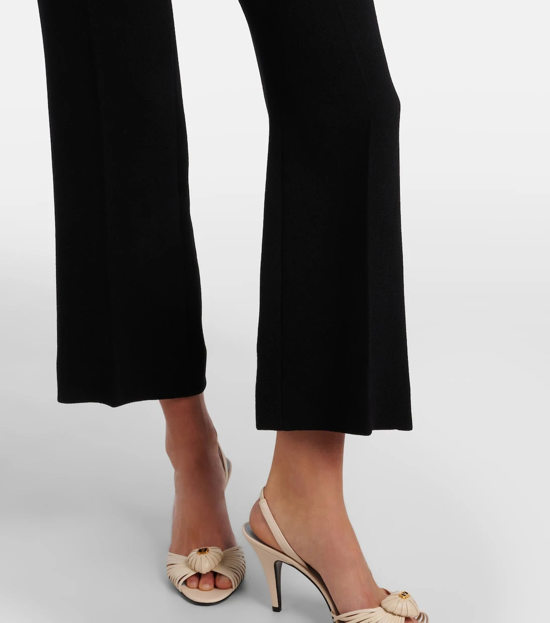 Valentino - VGold virgin wool crêpe straight pants
