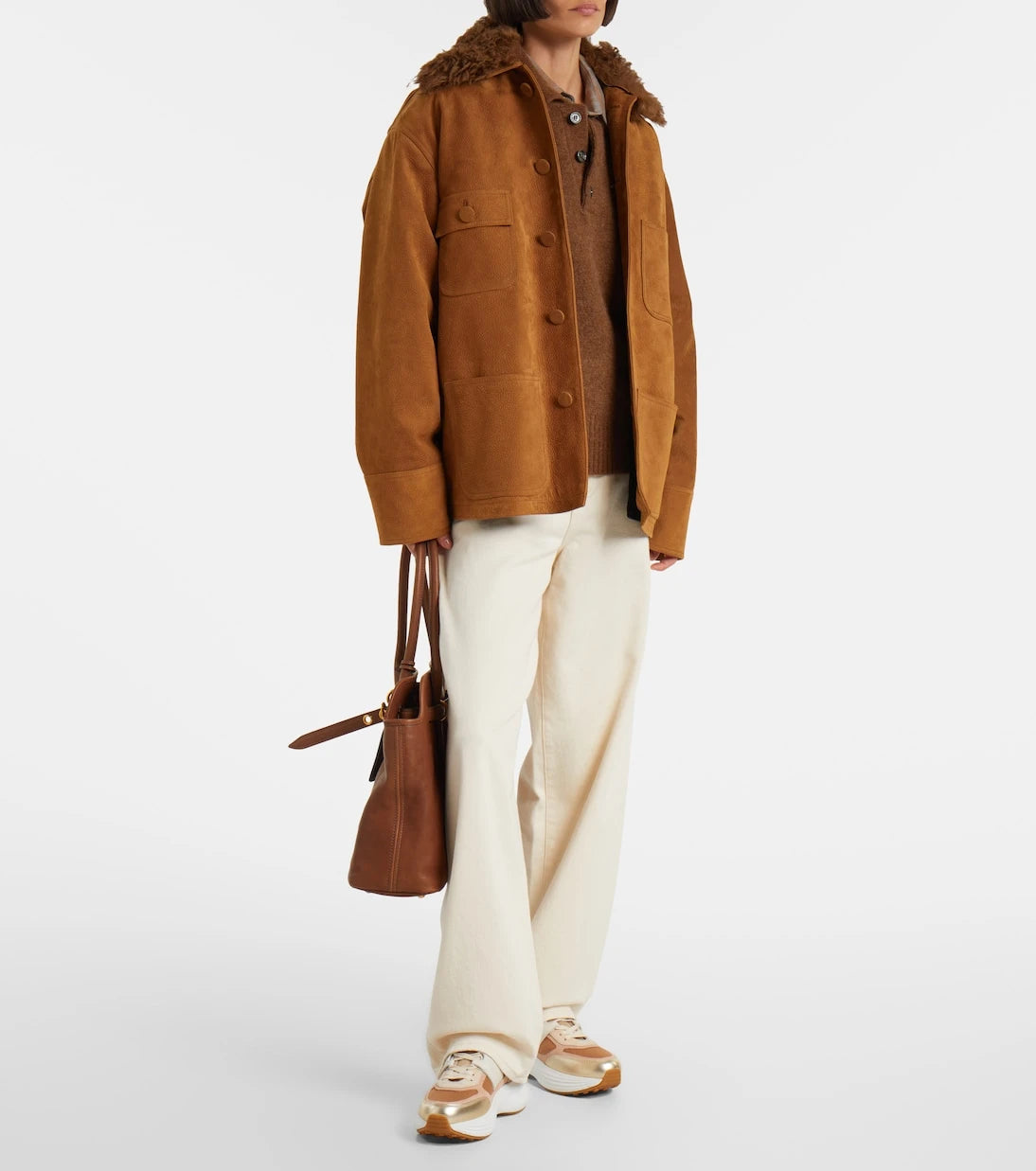 Tod's - Leather-trimmed sneakers