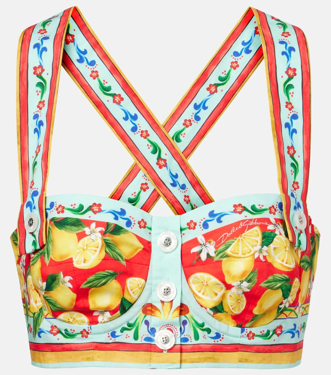 Dolce&Gabbana - Printed bra top