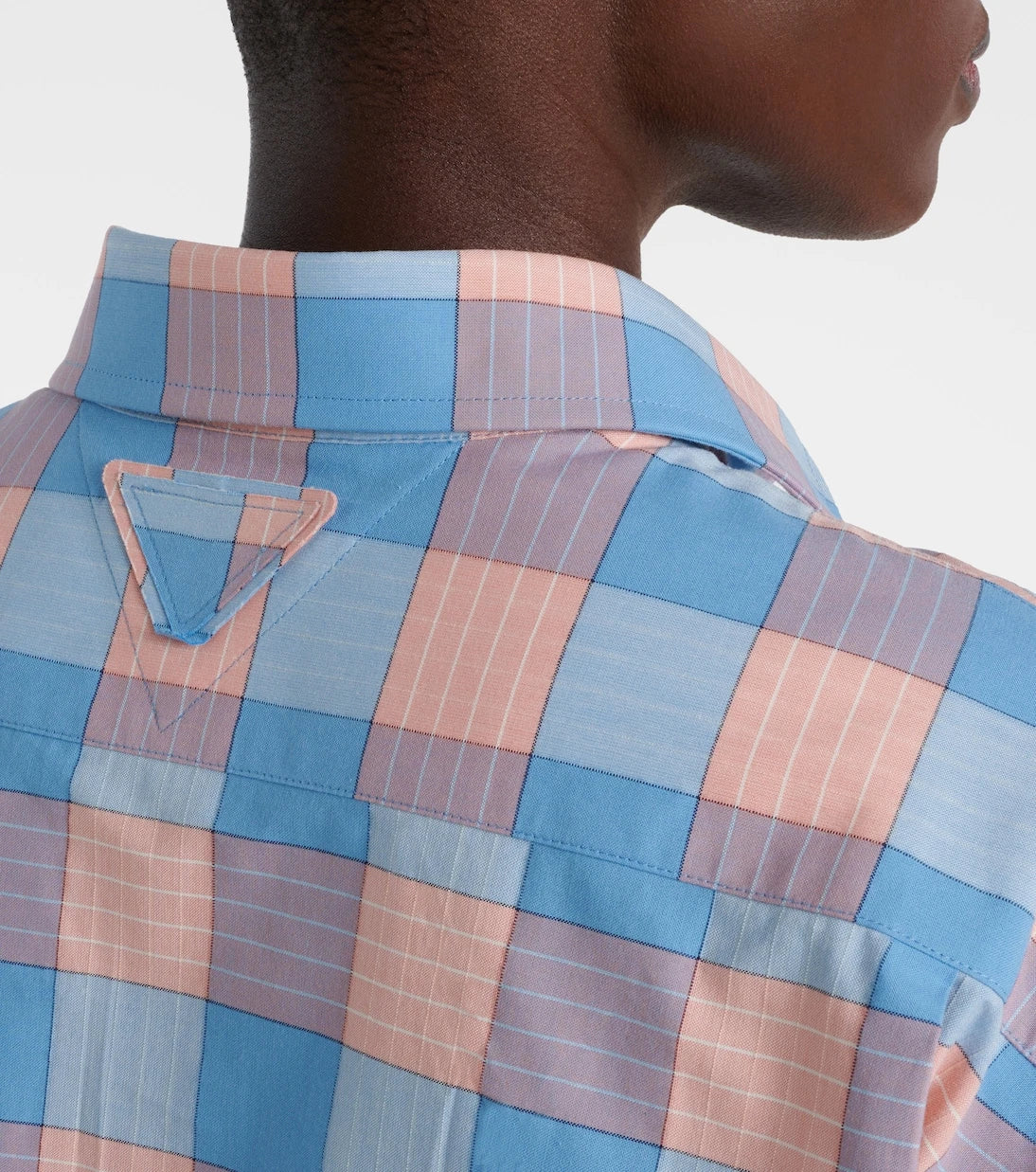 Prada - Checked cotton poplin shirt