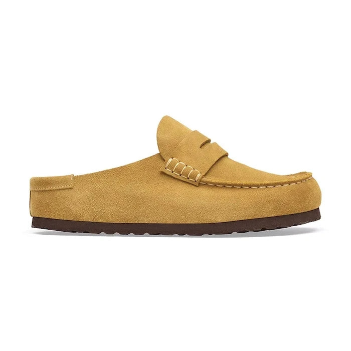 Birkenstock чехли сабо от велур Naples Wrapped Suede Leather