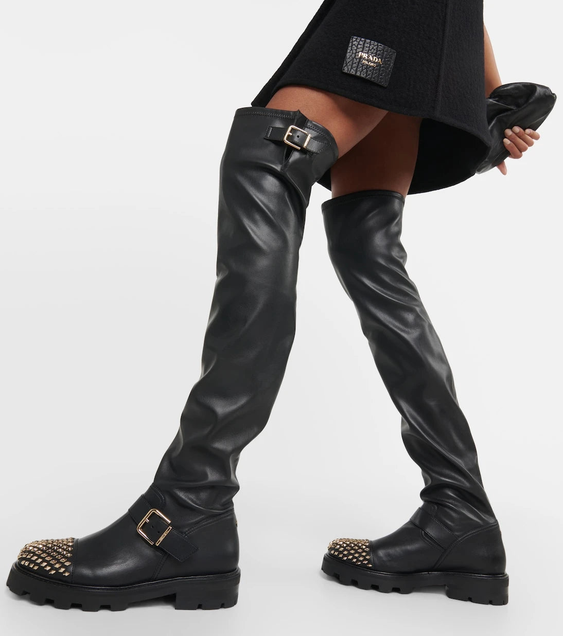 Jimmy Choo - Biker II leather over-the-knee boots