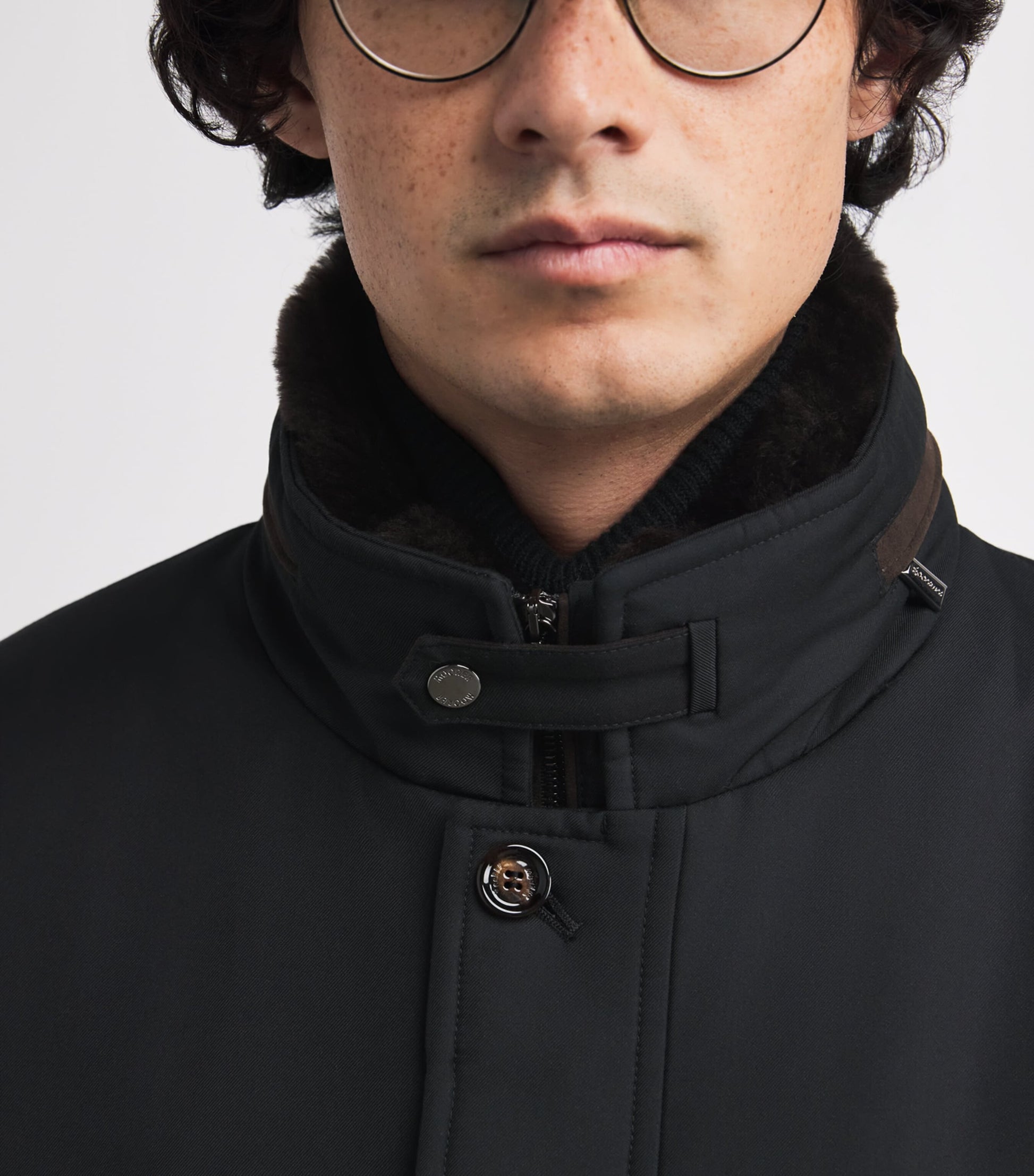 Black Down Drive Hybrid Coat