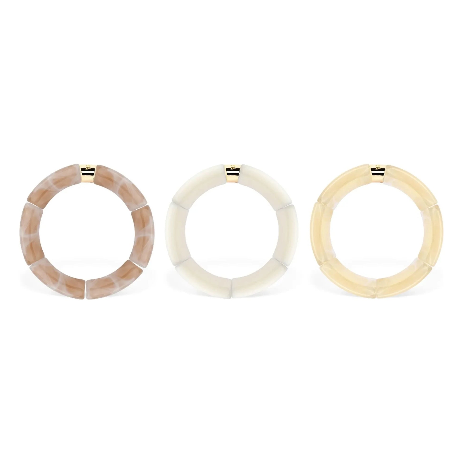 Parabaya - Bracelet Cream Mono 3 | Cream