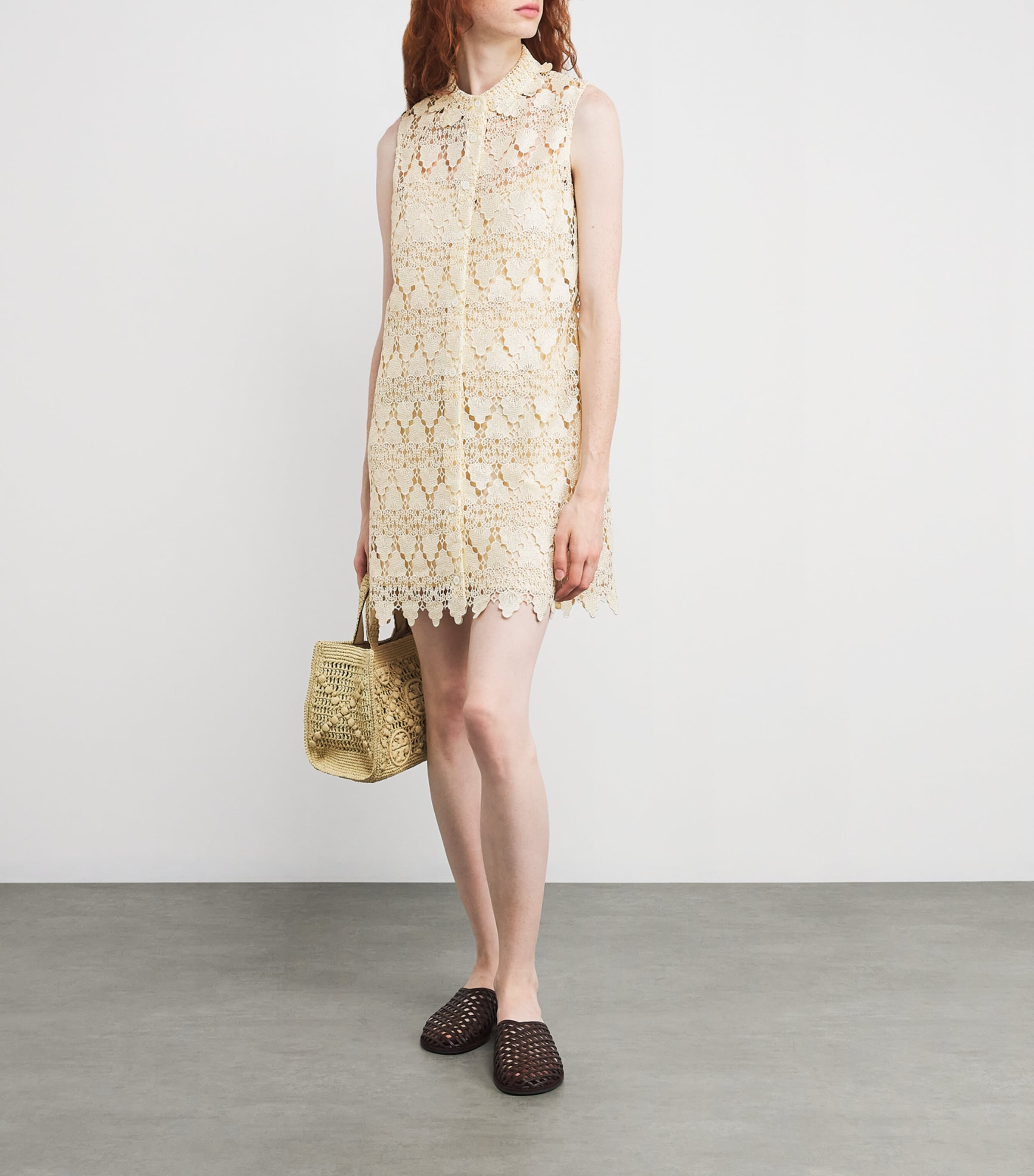 Ivory Lace The Deco Mini Dress
