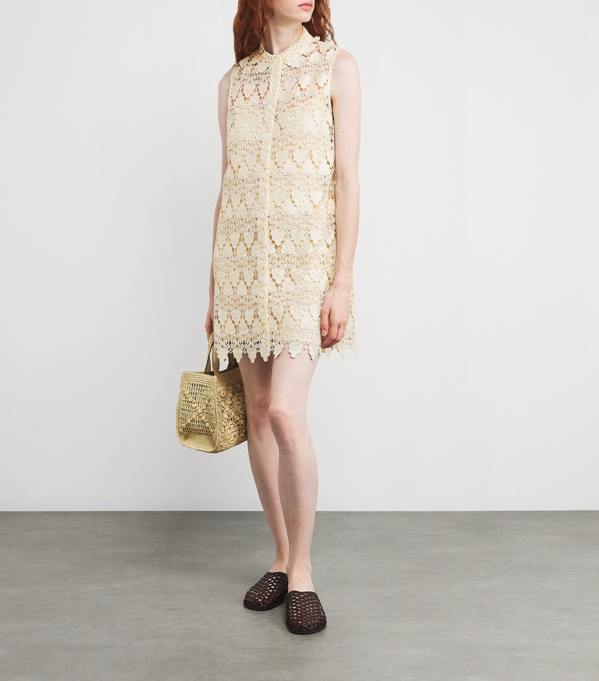 Ivory Lace The Deco Mini Dress