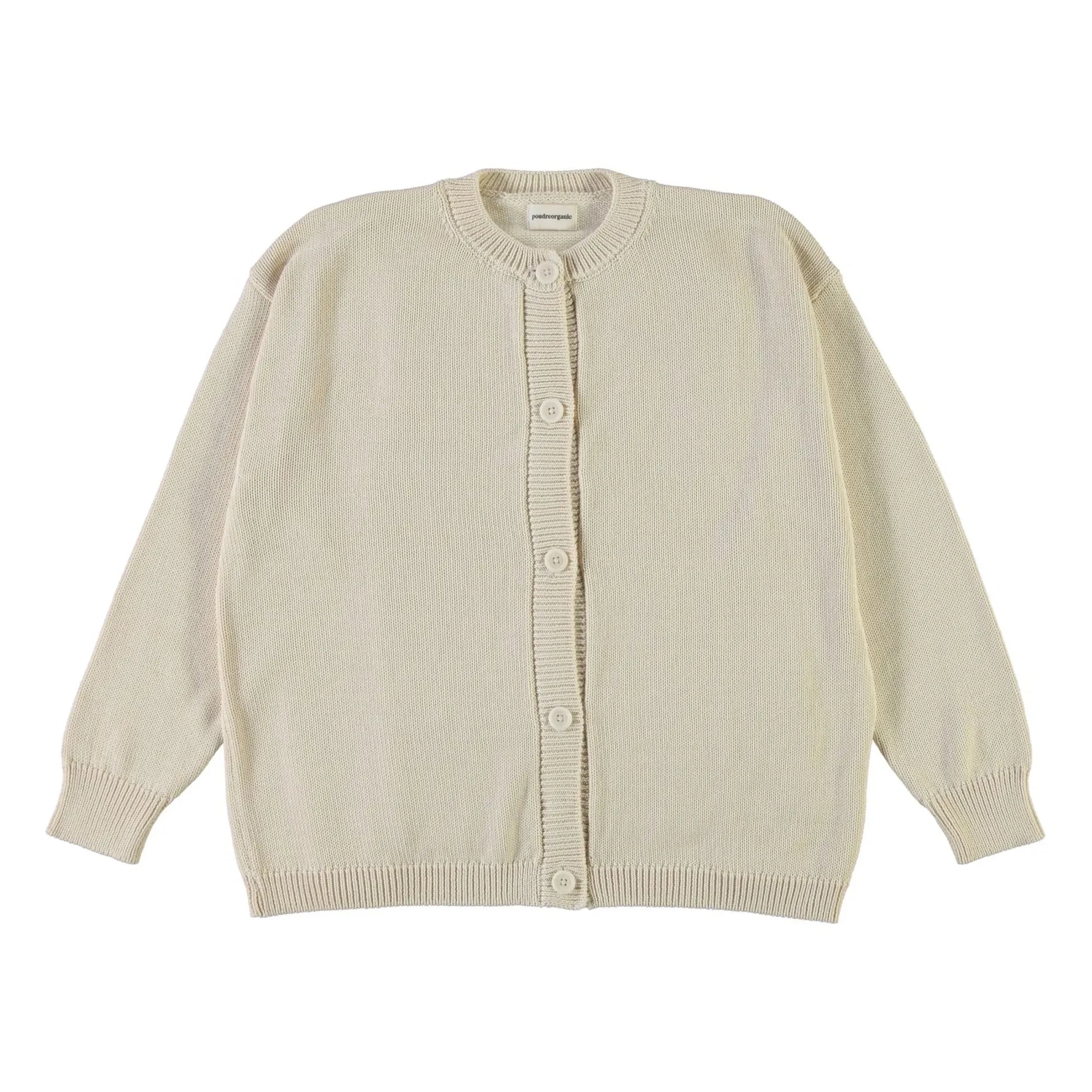 Poudre Organic - Cardigan Pétale Coton Bio | Beige