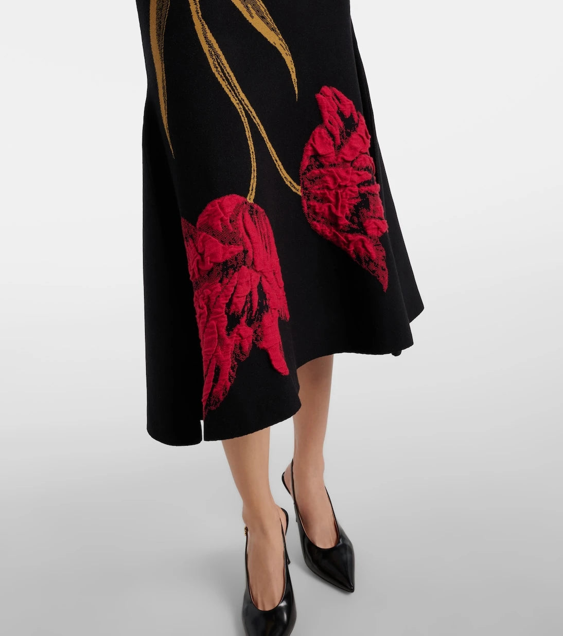Erdem - Floral jacquard midi dress