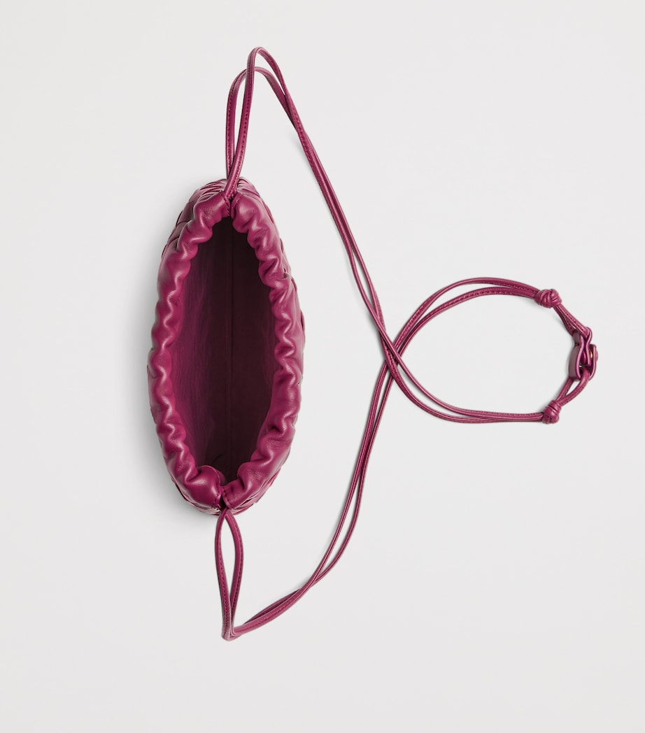 Pink Small Leather Dustbag Clutch Bag