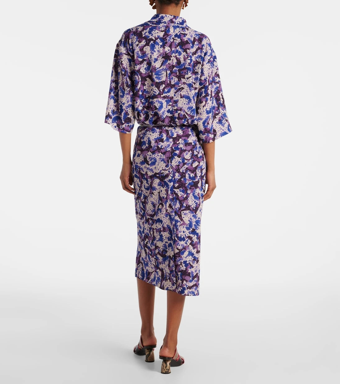 Dries Van Noten - Floral pencil skirt