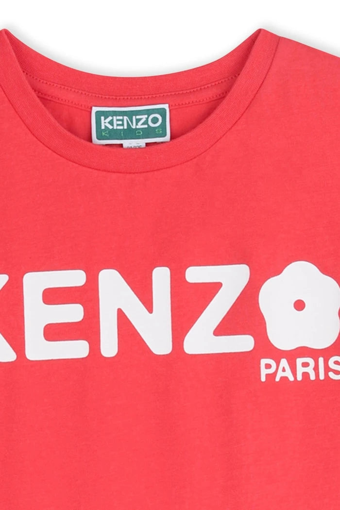 Детска памучна рокля Kenzo Kids