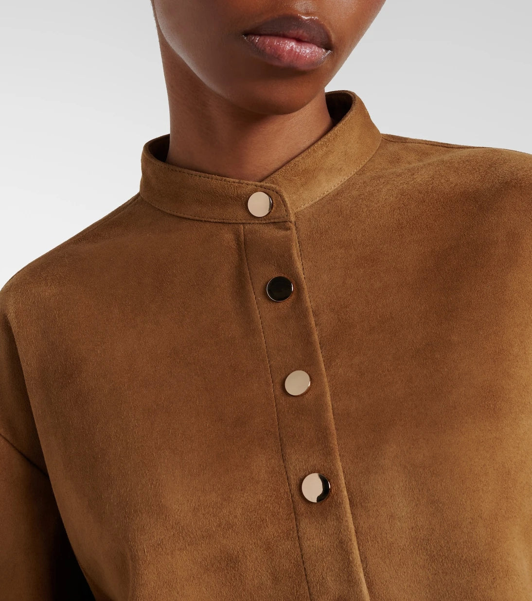 Nour Hammour - Lucien suede cropped jacket