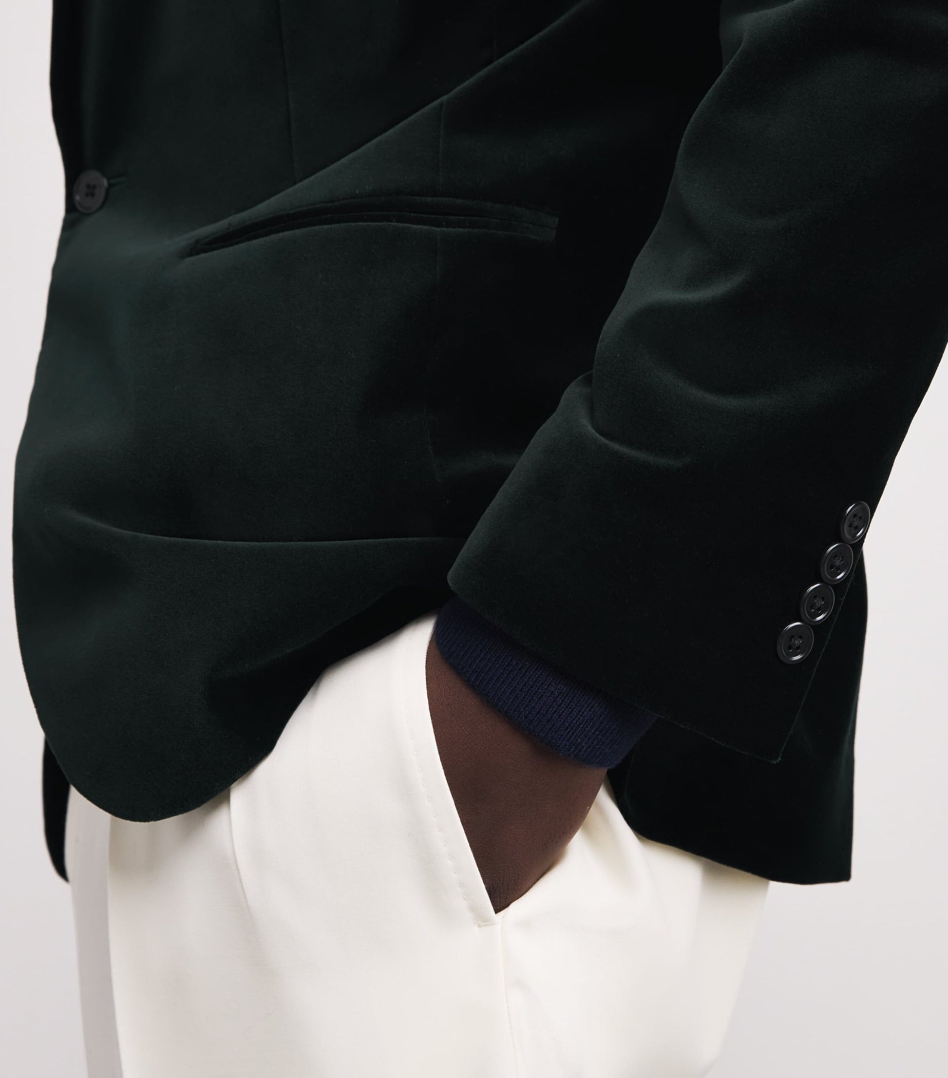 Green Velvet Blazer