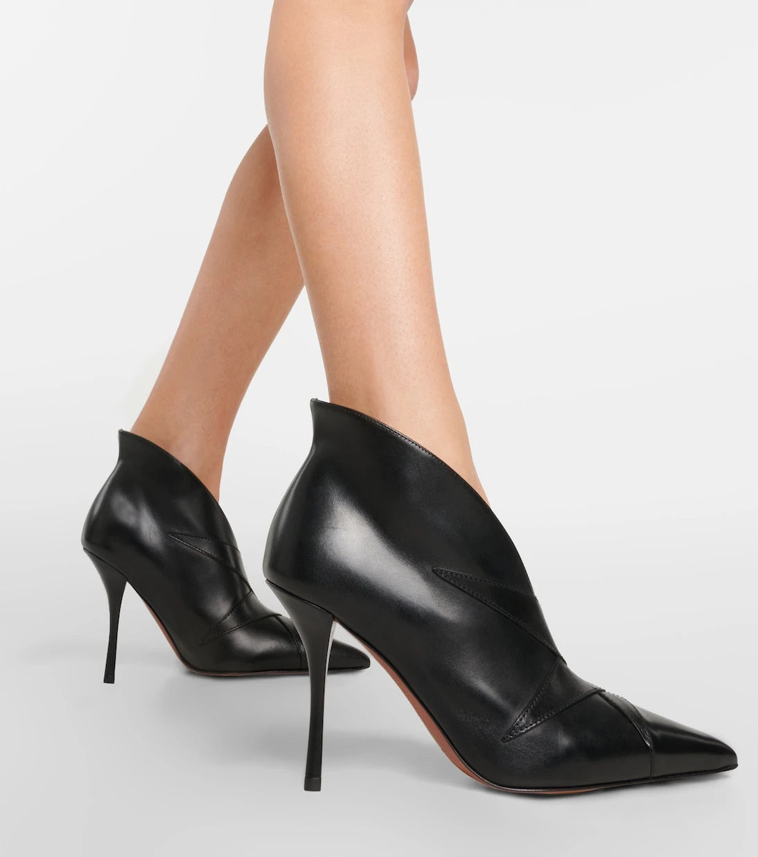 Alaïa - Leather ankle boots