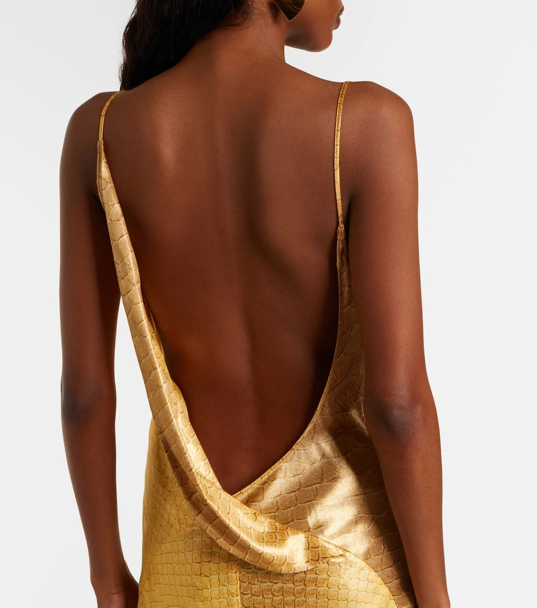 Roberto Cavalli - Snake-print silk gown