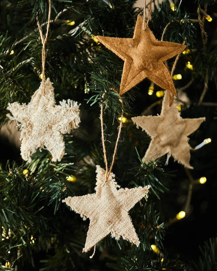 Calma House Star Christmas Dekoratif Süs (4 adet) 10 cm