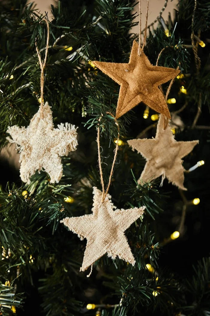 Calma House Star Christmas Dekoratif Süs (4 adet) 10 cm