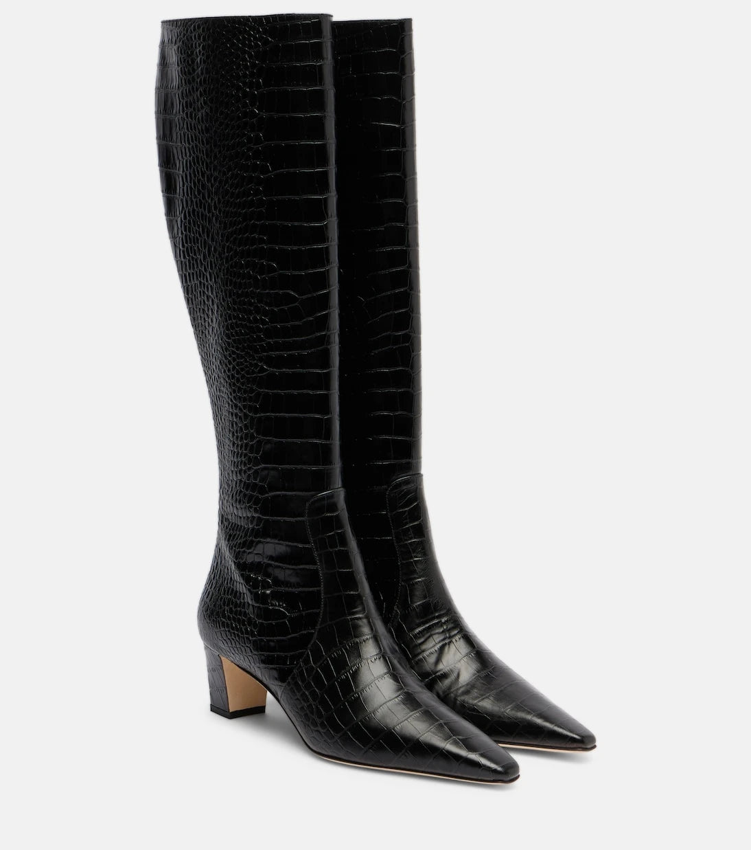 Manolo Blahnik - Penelope leather knee-high boots