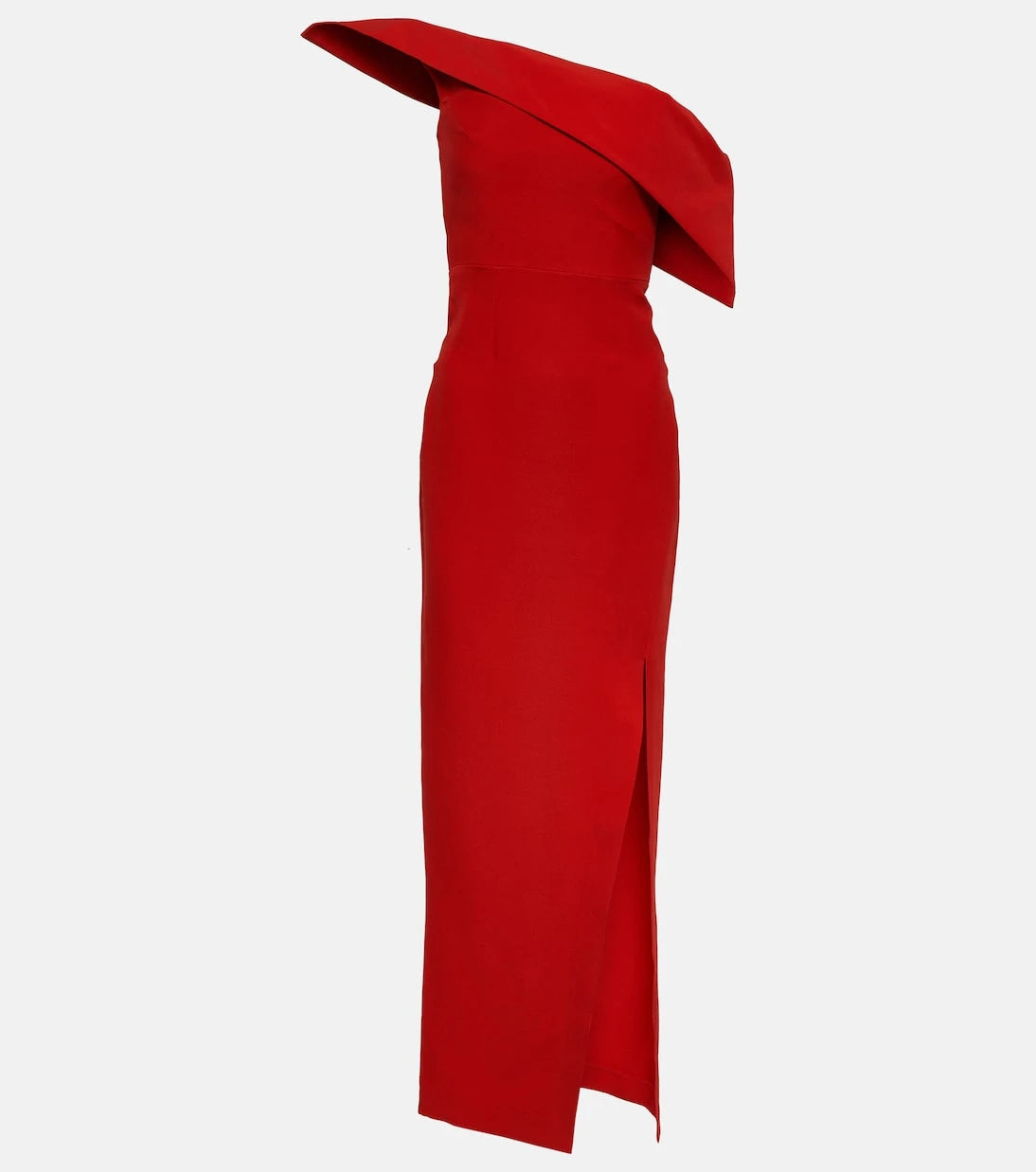 Roland Mouret - Asymmetric wool and silk gown