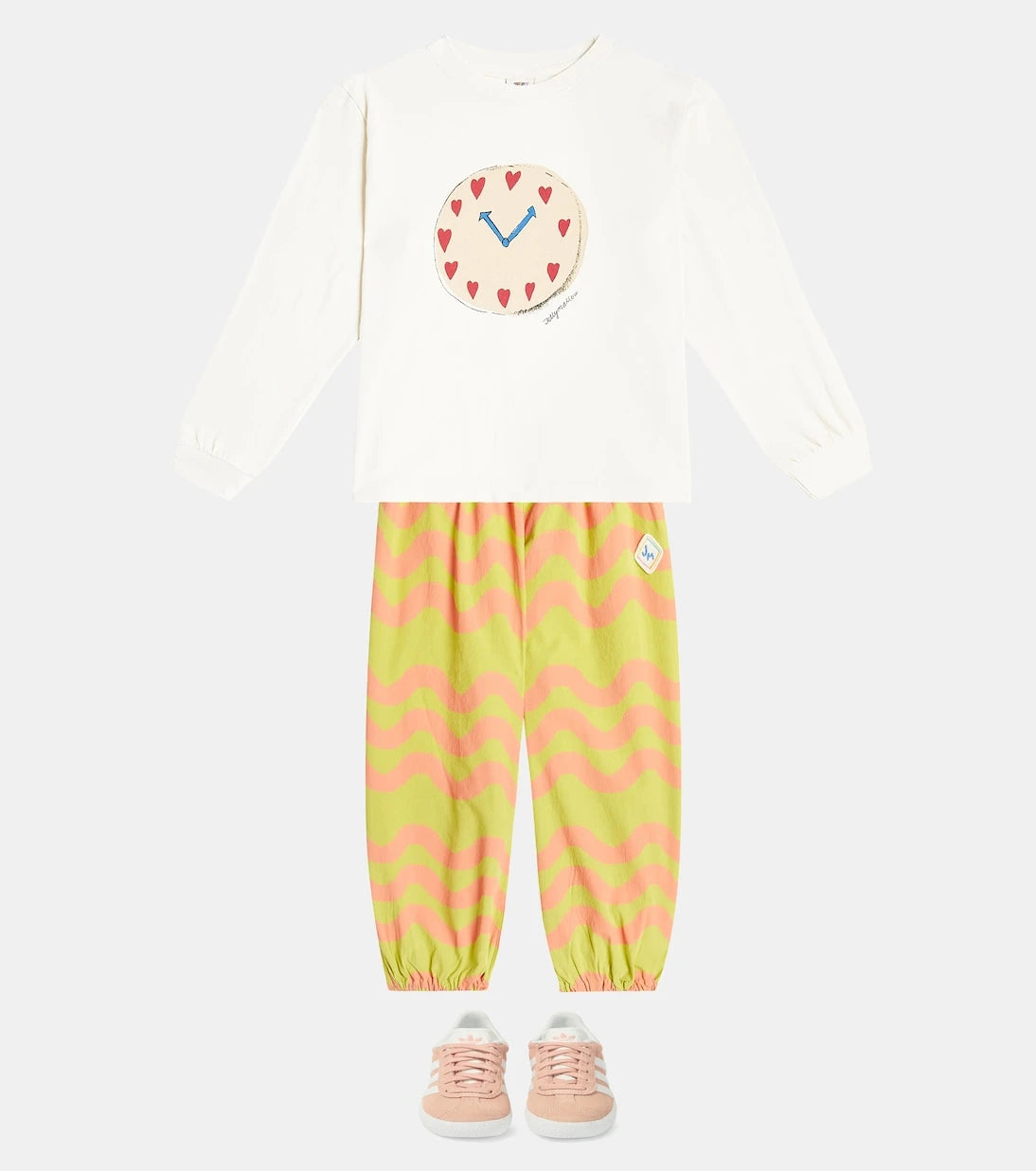 Jellymallow - Wave printed cotton sweatpants