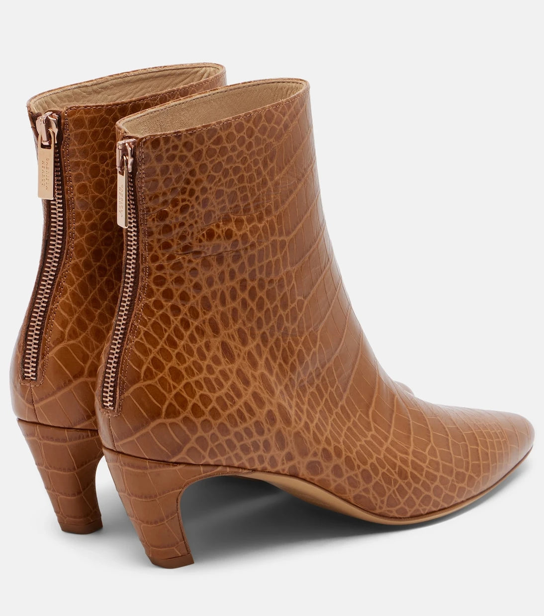 Gabriela Hearst - Clayton croc-effect leather ankle boots