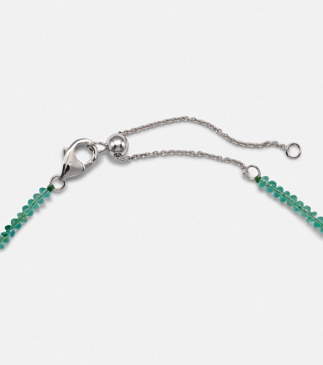 Kamyen - 18kt gold necklace with emerald and diamonds